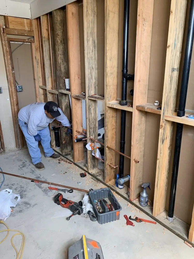 Commercial rough-in plumbing for Trenchless Sewer Repair in Katy